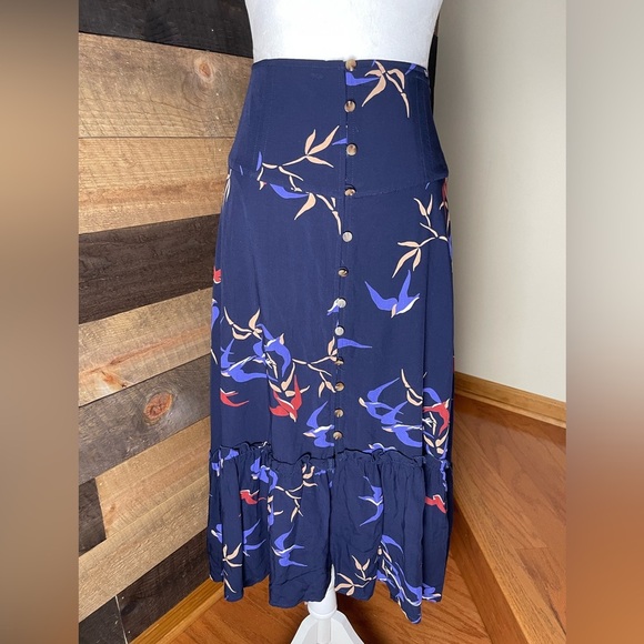 Anthropologie Dresses & Skirts - Anthropologie Maeve Merida flounced midi skirt, Size 12